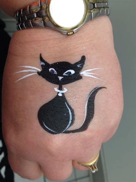 Simple Black Cat Face Paint Design Amazing Face By Amanda Nelson