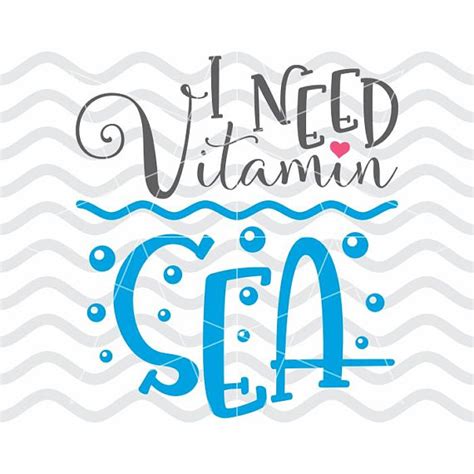 Vitamin Sea Svg Vitamin Sea I Need Vitamin Sea Sea Shell Etsy