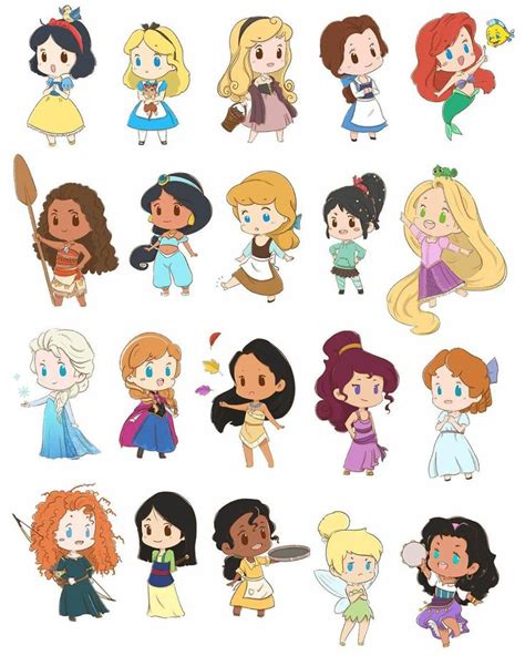Pin De Linda Chen En Princess Dibujos Lindos De Disney Pegatinas