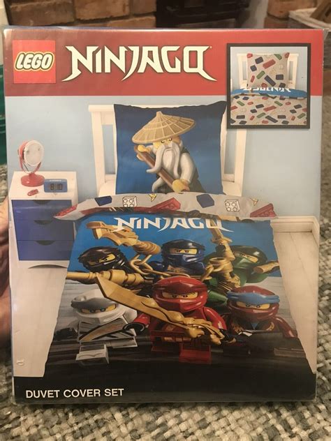 Lego Ninjago Reversible Duvet Cover And Pillowcase Set Single Childs