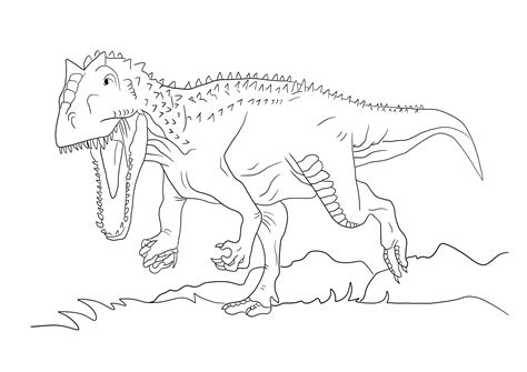 Indominus Rex Dibujos De Jurassic World Para Colorear El Reino Ca Do