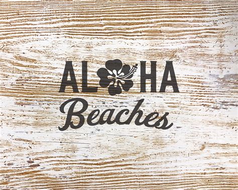 Aloha Beaches Svg Aloha Day Svg Aloha Svg Beach Svg Summer Etsy