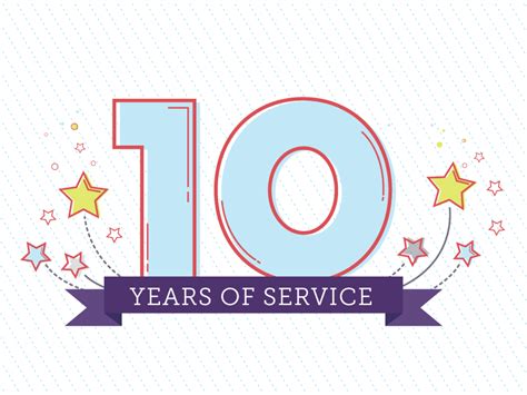 10 Years Of Service By Mamatha Elizabeth George On Dribbble