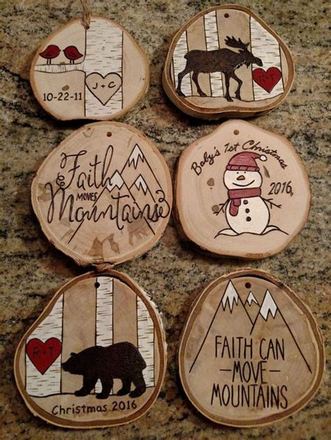 573 Best Wood Slice Crafts Images On Pinterest Wood Rounds Christmas