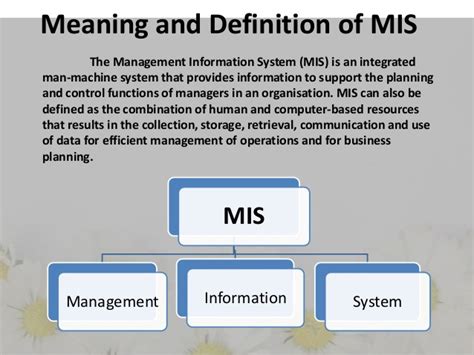 A computer system that provides an organization's employees, especially its managers, with useful…. MIS Notes - III B.Sc C & HA