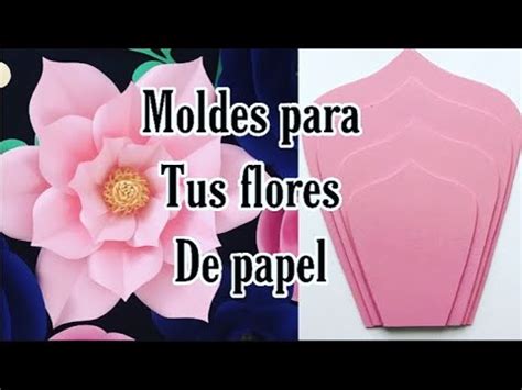 Flores de cartulina 15 ideas encontradas en bricolaje. COMO HACER MOLDES PARA FLORES DE PAPEL CARTULINA/FACILES 🌸🌻🌼 - YouTube