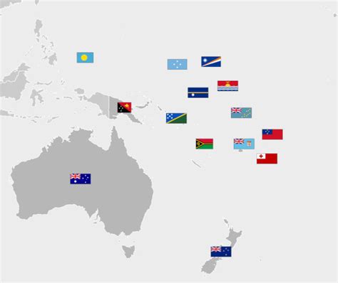 Oceania Países Capitais Bandeiras História Brasil Escola 2023
