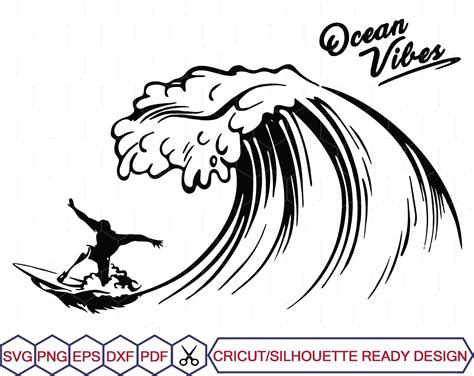 Ocean Vibes Svg Surfer Svg Surf Svg Surf Board Svg Etsy