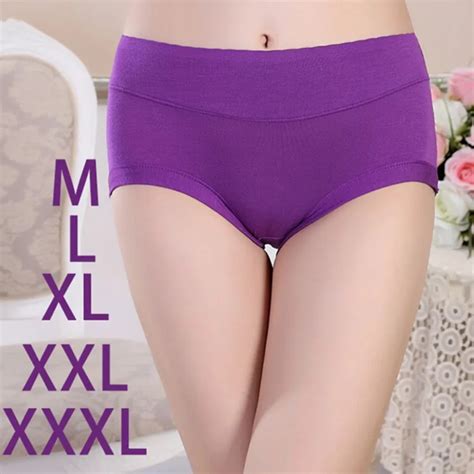5pcslot Lady Briefs Plus Size Women Underwear Bmaboo Fiber Panties Size Mlxlxxlxxxl Free