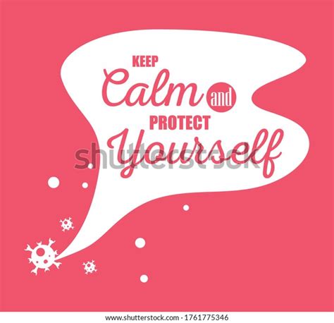 Keep Calm Protect Yourself Poster Vector Stock Vector Royalty Free