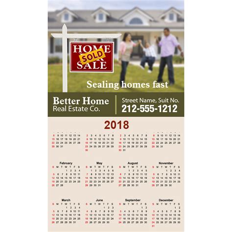 291x494 Custom Magnetic Home Calendars Magnets 20 Mil Home Calendar