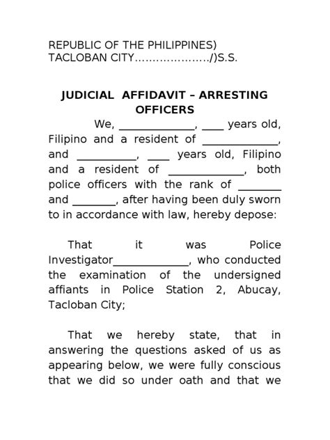 Filing a false police report. Judicial Affidavit - Theft-Arresting Officers (2) | Police