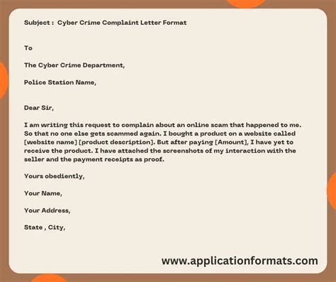 6 Cyber Crime Complaint Letter Format In 2024