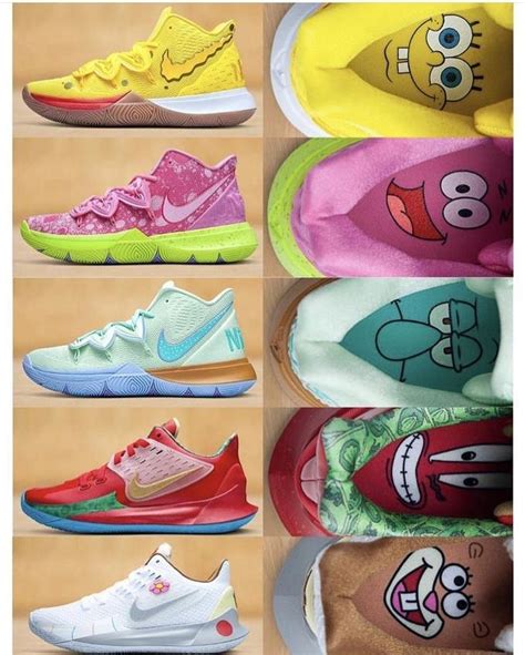 Kyrie 5 Spongebob Squarepants Girls Basketball Shoes Basketball