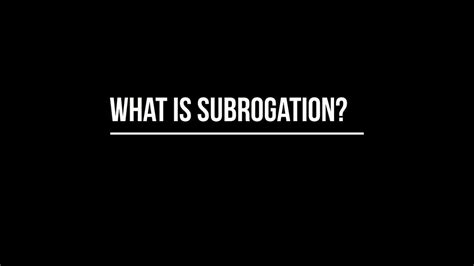 Auto subrogation aims to prevent this as part of the car insurance claims process, your insurer will tell you if it will file a subrogation claim. NEW! What is Subrogation? - YouTube