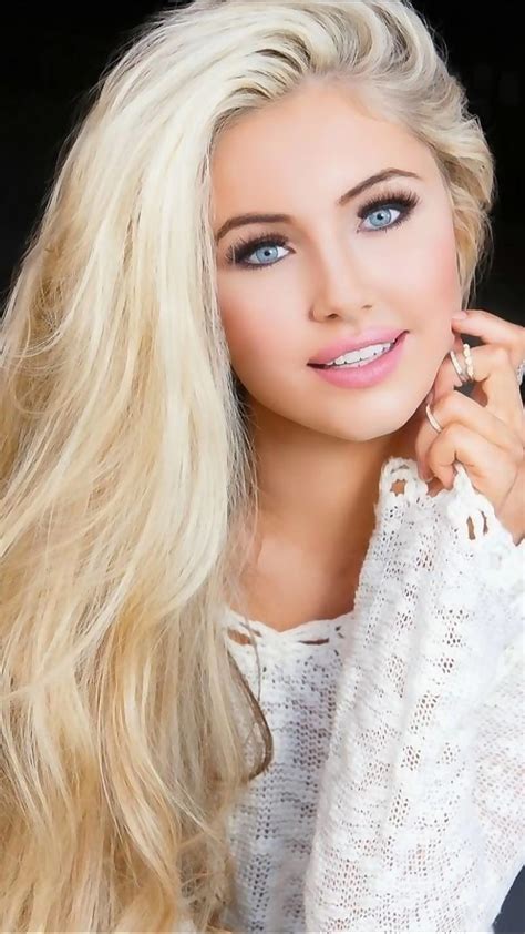 1080p Free Download Beauty Bonito Blonde Blue Eyes Charming Girl Gorgeous Lovely White