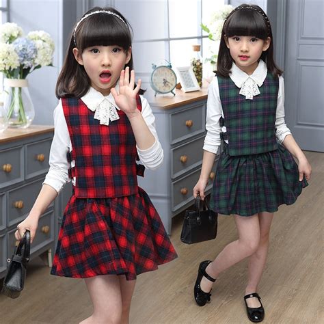 Buy Anlencool Children Wear 2018 Autumn New Girl Plaid