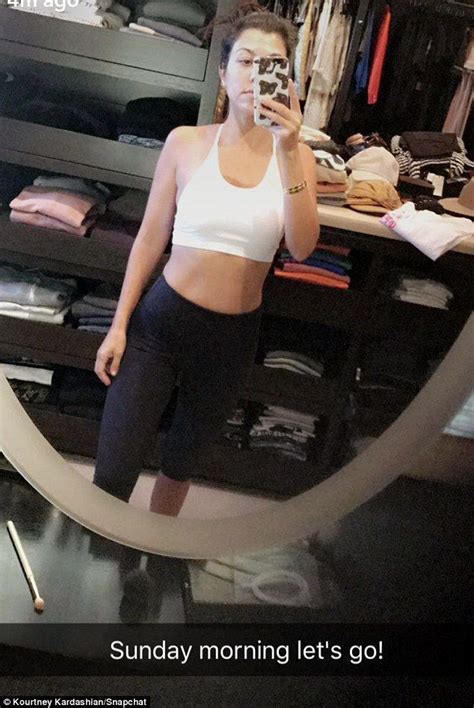 kourtney kardashian shares workout picture then posts rabbit selfie kourtney kardashian