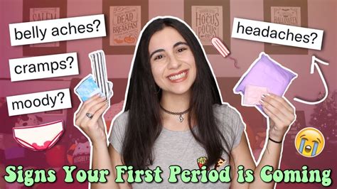 What To Expect For Your First Period How To Tell Signs Symptoms More Just Sharon Youtube