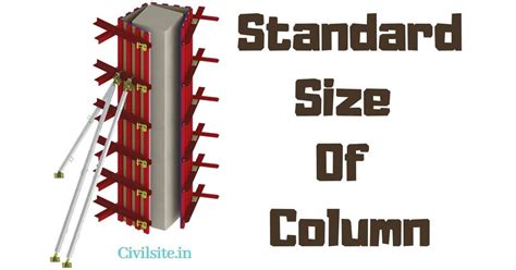 Standard Size Of Column Civil Site