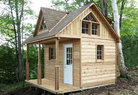 Tiny Cabin Kit With A Loft Tiny House Pins
