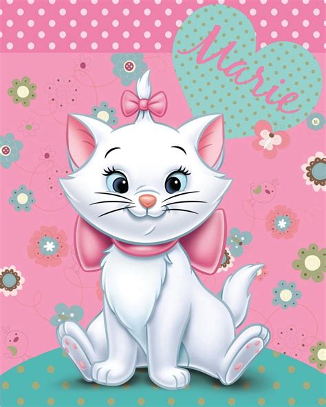 Disney Aristocats Marie Cat Flowers Fleece Blanket By Besttrend