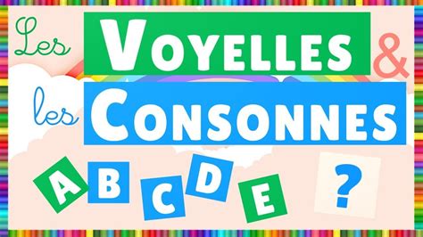 Lalphabet Les Voyelles Et Les Consonnes Nouvelle Version Youtube