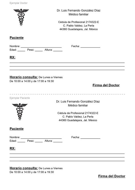 Formato De Receta Medica Para Imprimir En Receta Medica Sexiz Pix