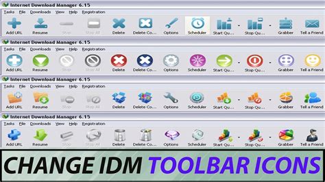 How To Change Idm Toolbar Icons Youtube