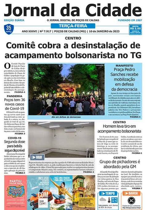Jornal Da Cidade 10 De Janeiro De 2023 Jornal Da Cidade Notícias De Poços De Caldas E Região