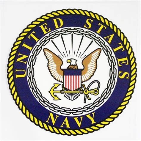 Us Navy With Seal Clear Decal Navy Emblem Us Navy Logo Navy Crafts