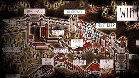 Map Of Westeros Winterfell Maps Of The World