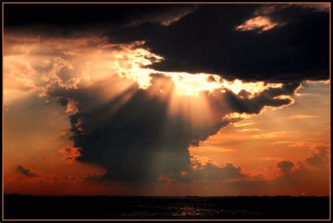 Heavenly Rays Another Brilliant Sunset Over Sandusky Bay A Flickr