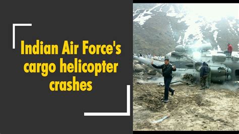 Iaf Mi 17 Helicopter Crashes During Landing Near Kedarnath Temple Youtube