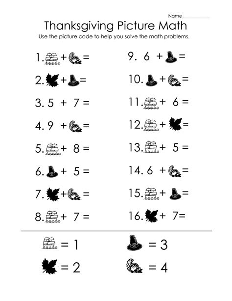 Sample grade 1 addition worksheet Picture Math Worksheets to Print | Activity Shelter