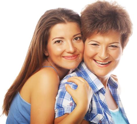 Portrait Of Daughter Embracing Her Mother Stock Image Image Of Parent