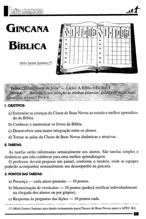 Ministerio Infantil E Juniores Gincana Biblica Gincana Bíblica