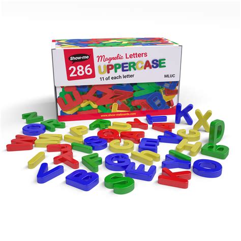 Magnetic Uppercase Letters Tub Of 286 Show Me Direct Uk