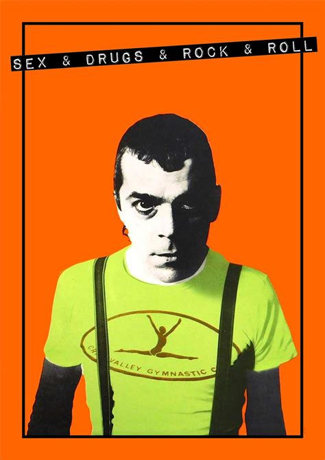 ian dury sex and drugs and rock and roll punk a3 art etsy uk