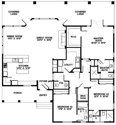 Craftsman Style House Plan 3 Beds 35 Baths 2297 Sqft Plan 1017 114