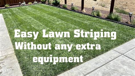 Best Way To Stripe Your Lawn Youtube