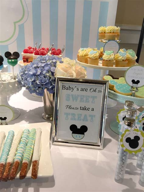 Mickey And Minnie Baby Shower Cakes