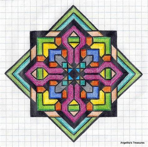 A Design I Made Graph Paper Drawings Graph Paper Art