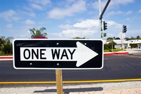 One Way Road Sign Stock Image Image Of Pointing Career 28951019
