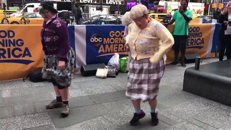 The Fizzogs Dancing Grannies In New York YouTube