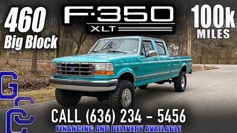 Big Block Obs For Sale 1997 Ford F 350 Srw Calypso Green 460 With Only