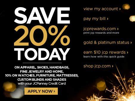 Offers good upon new jcpenney credit card account approval. JCPenney Online Credit Center | Credit card apply, Credit card, Jcpenney