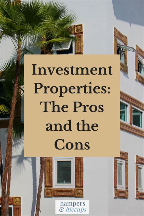 Investment Properties The Pros And The Cons Investment Property