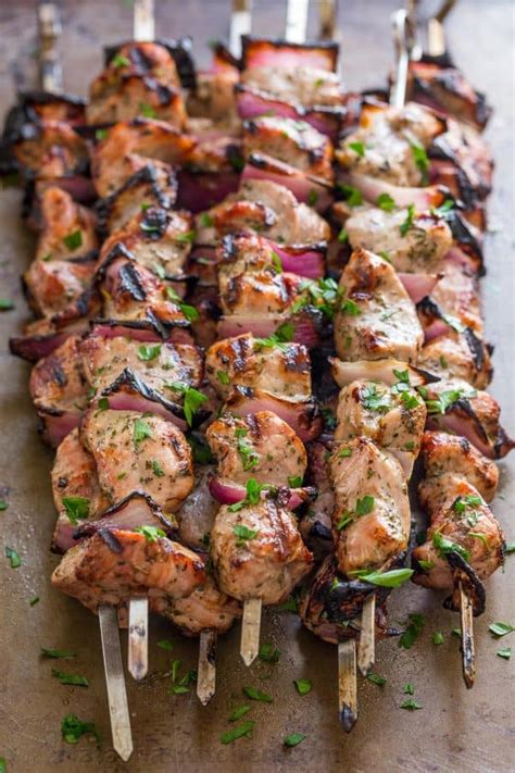 Grilled Pork Shish Kabobs Shashlik