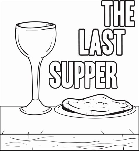 16 The Last Supper Childrens Coloring Pages Info
